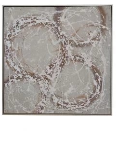 Crestview Collection Neutral Spheres 36 in. x 1.5 in. x 36 in. Cotton Canvas Painting, CVTOP2747
