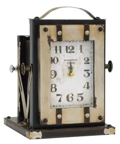 Crestview Collection Time Flash Vintage Metal Clock, CVTCK1087