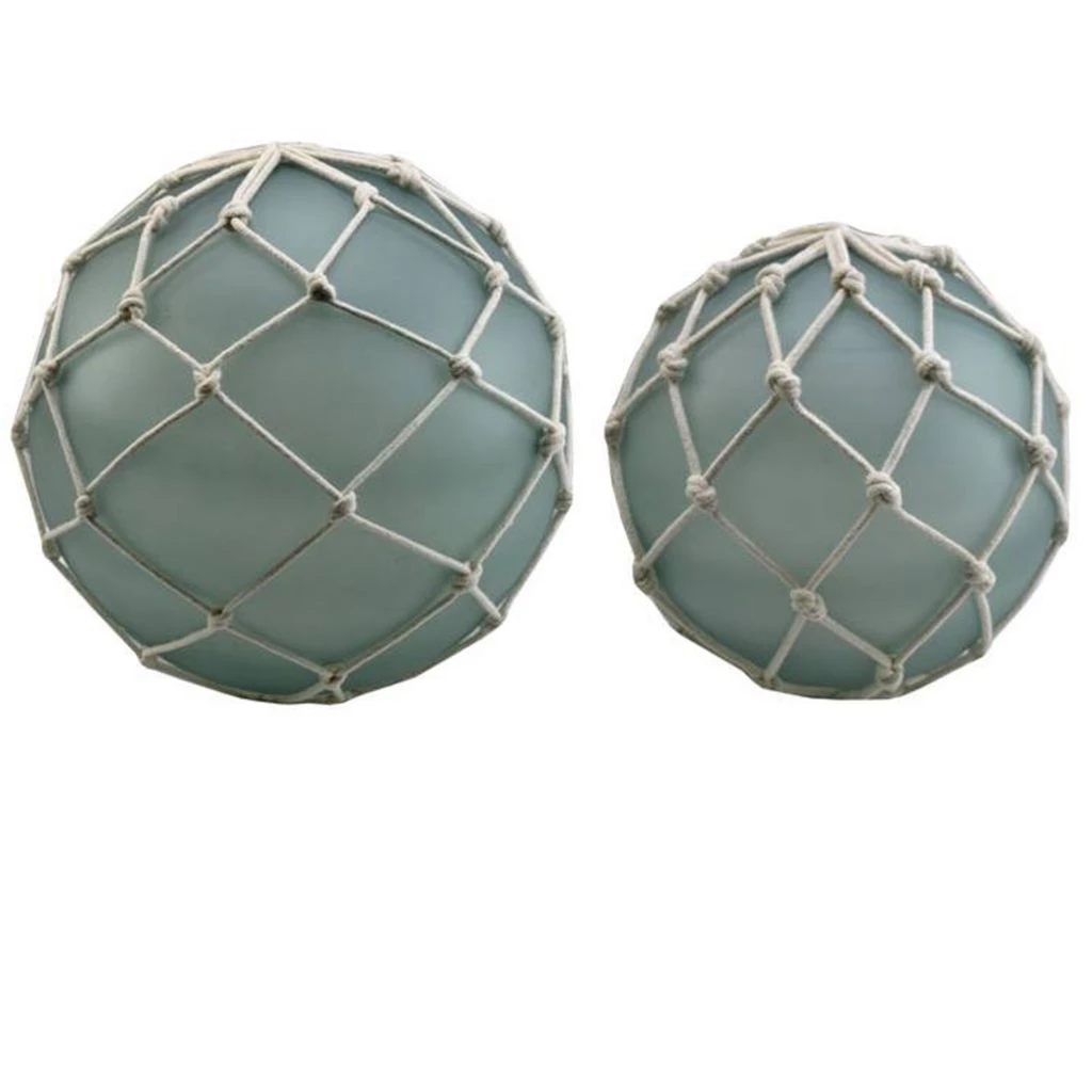 Crestview Collection Fisher Buoy Decorations Wrapped with Bleached Rope, Set of 2 3 Crestview Collection Fisher Buoy Decorations Wrapped with Bleached Rope, Set of 2