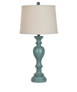 Crestview Collection Resin Table Lamp, Blue, AVP763BUSNG