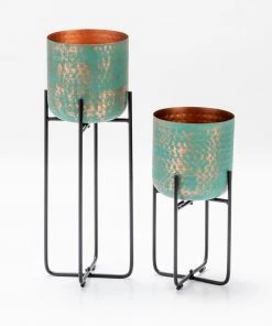 Crestview Collection Patina Planters, 2 pk., EVDEN057BUCP