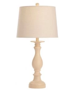 Crestview Collection Cream Antique Resin Table Lamp