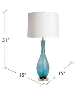 Crestview Collection Blue Ombre Glass Table Lamp -Crestview Collection sale 1712806 A3