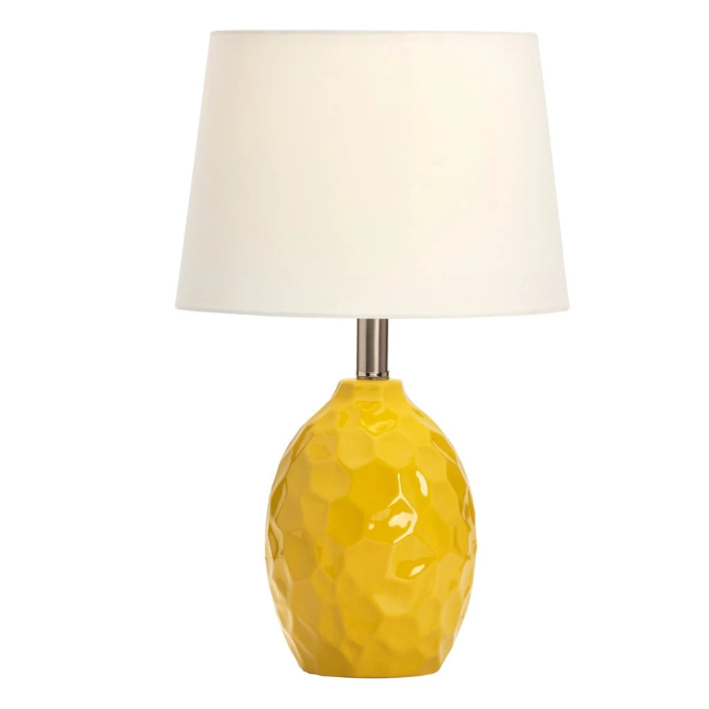 Crestview Collection Evolution Ceramic Table Lamp, Yellow, EVAP2543YW 3 Crestview Collection Evolution Ceramic Table Lamp, Yellow, EVAP2543YW
