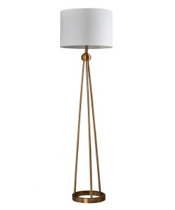 Crestview Collection Tripod Gold Metal Floor Lamp