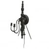 Crestview Collection Shelton Black Iron Wall Sconce, 14 in. x 12 in. x 31.5 in., CVW1P427
