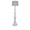 Crestview Collection Distressed Resin Floor Lamp with Gray Linen Shade -Crestview Collection sale 1712861