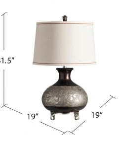 Crestview Collection Silver Canyon Table Lamp -Crestview Collection sale 1712900 A2