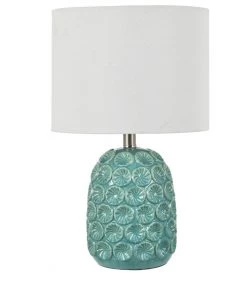 Crestview Collection Evolution Ceramic Table Lamp, Blue, EVAP2544BU
