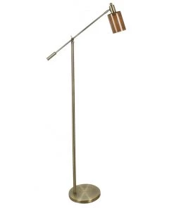 Crestview Collection Garrett Adjustable Arm Floor Lamp