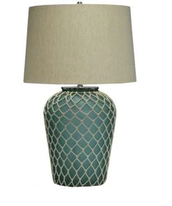 Crestview Collection Frazier Coastal Glass Table Lamp,