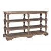 Crestview Collection Bengal Manor Acacia Wood Turned Leg Tiered Console, CVFNR630 -Crestview Collection sale 1712936