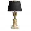 Crestview Collection De'Vine Distressed Wood Table Lamp with Metal Shade, CVLY1959 -Crestview Collection sale 1712965