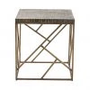 Crestview Collection Bengal Manor Crazy Cut Iron End Table, CVFNR683