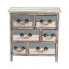 Crestview Collection Nantucket Weathered Wood Chest, 6-Drawer, CVFZR1244