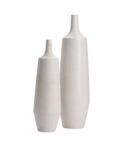 Crestview Collection Ceramic Finish Vases, 6 in. x 6 in. x 21 in., Set of 2