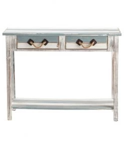 Crestview Collection Nantucket Weathered Wood Console, 2-Drawer, CVFZR696