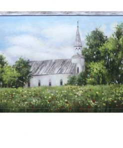 Crestview Collection Morning Service 40 in. x 30 in. x 1.5 in. Print On Stretched Canvas, CVTOP2620