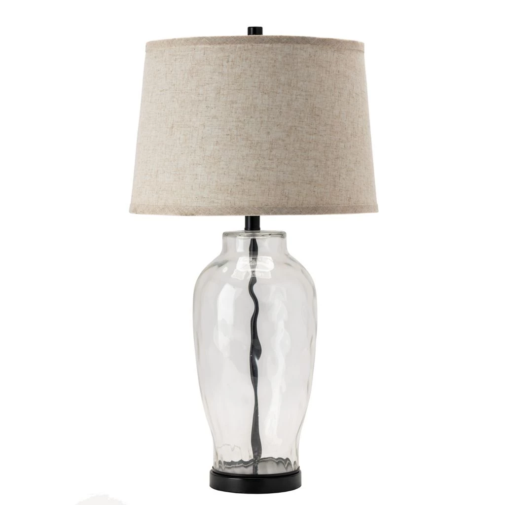 Crestview Collection Glass and Metal Table Lamp, Clear, EVABS1912 3 Crestview Collection Glass and Metal Table Lamp, Clear, EVABS1912