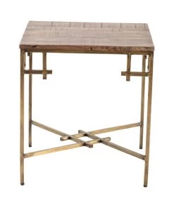 Crestview Collection Bengal Manor Iron Corner End Table, CVFNR687