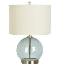 Crestview Collection Glass and Metal Table Lamp, ABS1315BUSNG