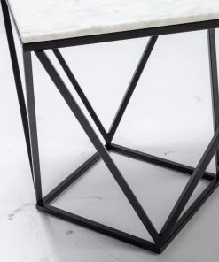 Crestview Collection Marble End Table, CVFNR929