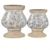 Crestview Collection White Finish Ceramic Accessories, Set of 2 -Crestview Collection sale 1713115