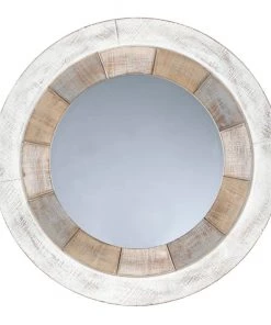 Crestview Collection Orbiting Wood/Glass Mirror