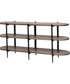 Crestview Collection Mango Wood & Metal Console Table, CVFNR876