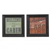 Crestview Collection Cabin Life 1 & 8 Wall Decorations, Pack of 2, CVA3568