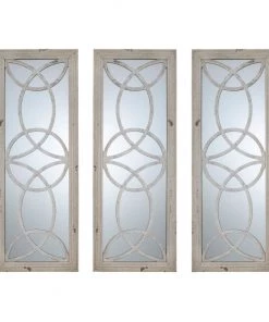 Crestview Collection Depiction Wood Mirror