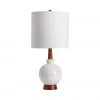 Crestview Collection Carson Ceramic Table Lamp, White, CVAZP018 -Crestview Collection sale 1713142