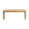 Crestview Collection Bengal Manor Mango Wood Burlap Bench, CVFNR309 -Crestview Collection sale 1713164