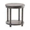 Crestview Collection Pembroke Plantation Recycled Pine Turned Leg Round End Table, CVFVR8034 -Crestview Collection sale 1713168