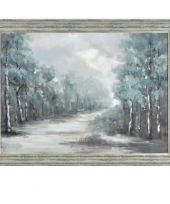 Crestview Collection Path Line 47 in. x 1.5 in. x 35.5 in. Oil Painting On Canvas, CVTOP2379