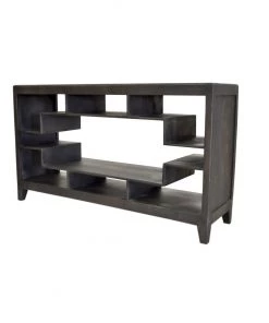 Crestview Collection Modern Cut Mango Wood Console Table, CVFNR893
