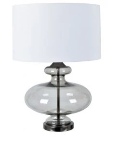 Crestview Collection Whitaker Large Scale Shapely Glazed Lamp, CVAZBS075