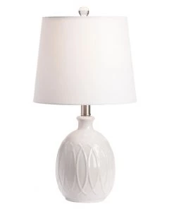 Crestview Collection Ceramic Table Lamp, Off-White, AP2088SNG
