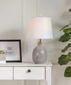 Crestview Collection Ceramic Table Lamp, Gray -Crestview Collection sale 1713207 A4