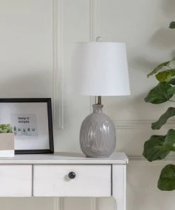 Crestview Collection Ceramic Table Lamp, Gray -Crestview Collection sale 1713207 A5