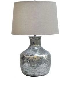 Crestview Collection Blair Silver Glass Table Lamp, CVIDZA011