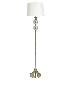Crestview Collection Metal And Glass Floor Lamp