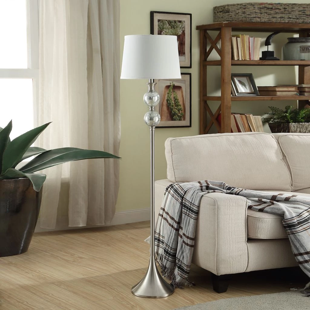 Crestview Collection Metal And Glass Floor Lamp 5 Crestview Collection Metal And Glass Floor Lamp - Image 3