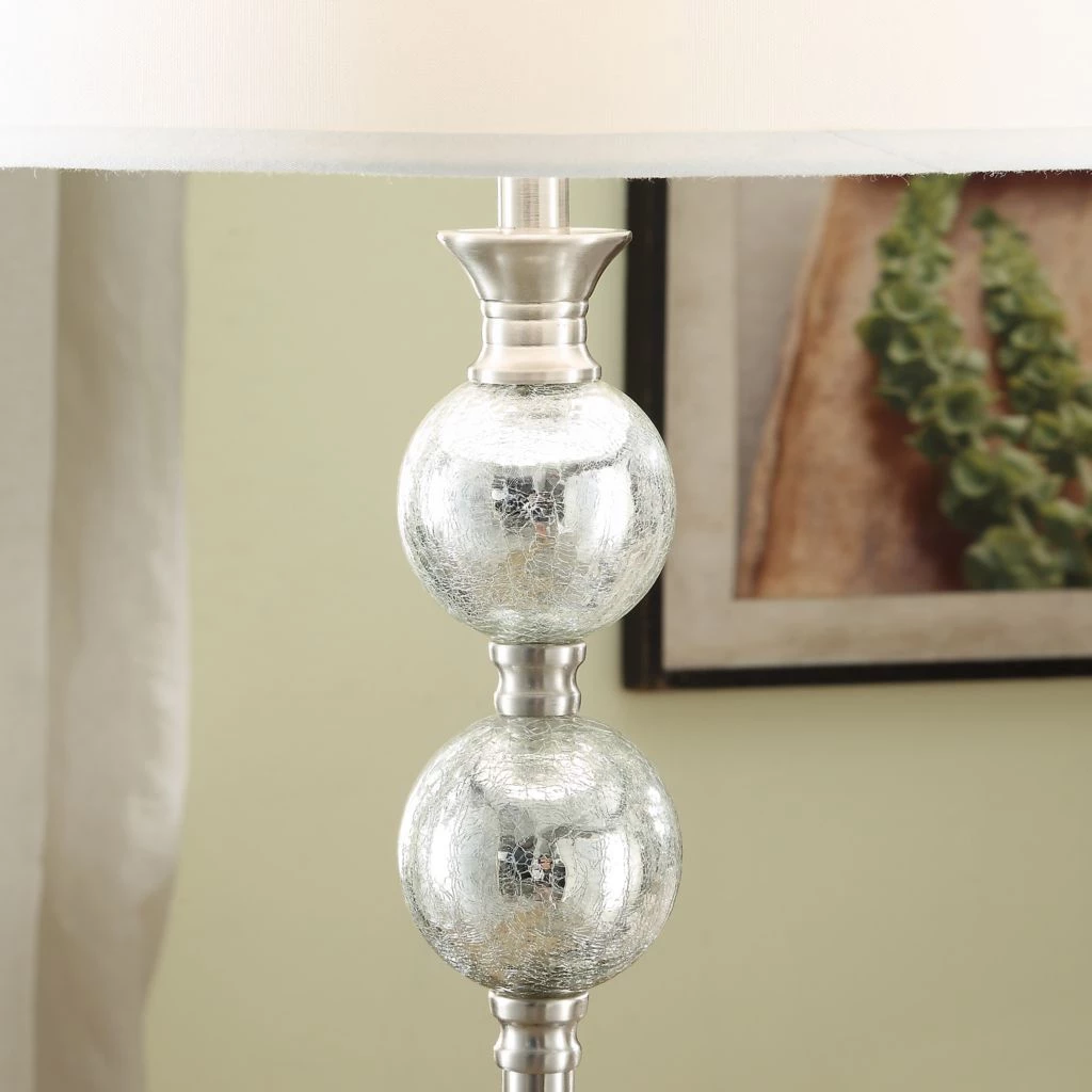 Crestview Collection Metal And Glass Floor Lamp 6 Crestview Collection Metal And Glass Floor Lamp - Image 4