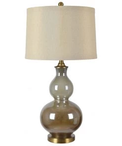 Crestview Collection Berkely Glazed Double Gourd Lamp, CVAZBS079
