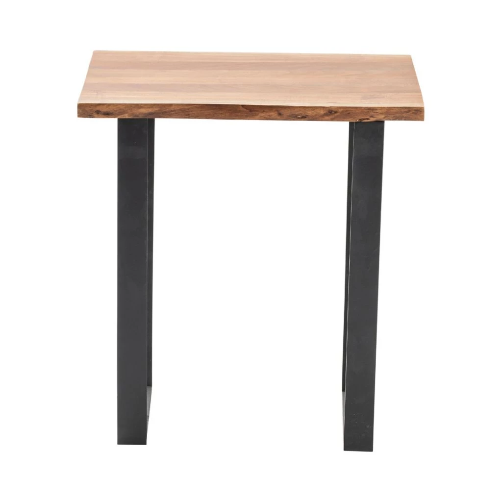 Crestview Collection Bengal Manor Iron and Live Edge Natural Acacia Wood Rectangle End Table, CVFNR546 3 Crestview Collection Bengal Manor Iron and Live Edge Natural Acacia Wood Rectangle End Table, CVFNR546
