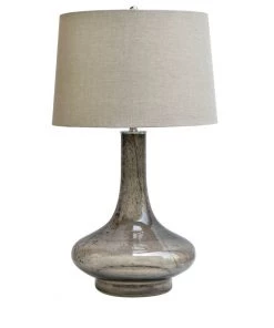 Crestview Collection Tristan Smoky Glass Table Lamp, CVIDZA010