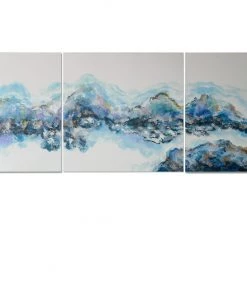 Crestview Collection Bali Cotton Canvas Painting, 3 pc. Set, CVTOP2772