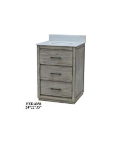 Crestview Collection 2-Drawer Richmond Vanity Sink, 24 in., CVFZR4038