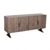Crestview Collection 4-Door Wood and Metal Sideboard, CVFNR844